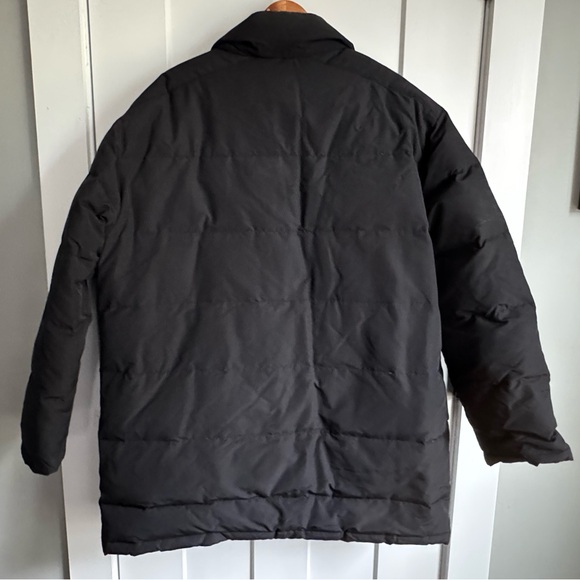 Brooks Brothers Down Black Parka Puffer Jacket Mens Large Quilted Coat L - Picture 4 of 8